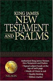 KJV Coat Pocket New Testament: Nelson's quality KJV New Testament and Psalms for those on the go
