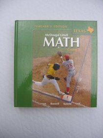 McDougal Littell Math Course 3 Texas Teacher's Edition