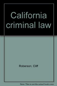 California criminal law