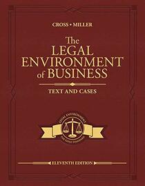 The Legal Environment of Business: Text and Cases (MindTap Course List)