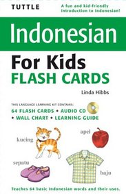 Tuttle Indonesian for Kids Flash Cards Kit (Tuttle Flash Cards)