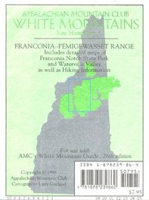 White Mountains Map: Presidential Range/Franconia-Pemigewasset (T)