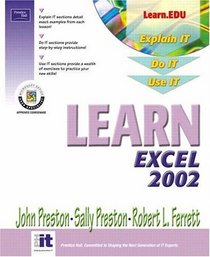 Learn Excel 2002 Volume I