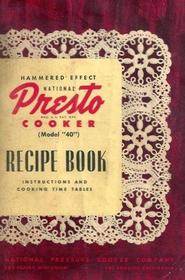 National Presto Cooker (Model '40') Recipe Book