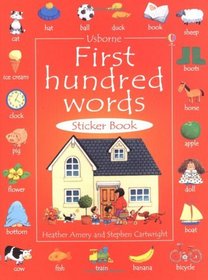First 100 Words in English Sticker Book (First hundred words sticker books)