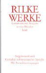 Werke. Kommentierte Ausgabe. Supplementband. Gedichte in französischer Sprache. Mit Prosaübertragungen.