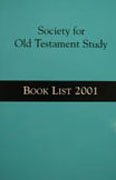 Society for Old Testament Study Book List 2001