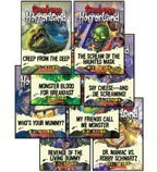 Goosebumps Horrorland Set, Books 1-8 (Revenge of the Living Dummy, Creep from the Deep, Monster Blood for Breakfast, The Scream of the Haunted Mask, Dr. Maniac vs. Robby Schwartz, Who's Your Mummy?, My Friends Call Me Monster, and Say Cheese -- and Die Sc