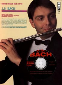 Music Minus One Flute or Alto Recorder: J.S. BACH Brandenburg Concerti Nos. 4 in G major (BWV1049) & 5 in D major (BWV1050) (Book & Digitally Remastered 2 CD set)