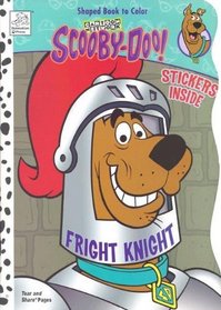 Shaped Book to Color with Stickers: Fright Knight (Scooby-Doo)