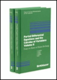 Partial Differential Equations and the Calculus of Variations Set (Progress in Nonlinear Differential Equations and Their Applications)