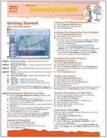 Microsoft PowerPoint 2007 Quick Source Guide