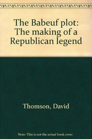 The Babeuf plot: The making of a Republican legend