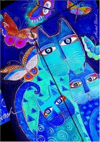 Blue Cats & Butterflies: Unlined (Fantastic Felines)