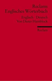 Reclams Englisches Wrterbuch. Englisch / Deutsch.