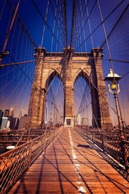 Brooklyn Bridge Manhattan New York City Journal: 150 page lined notebook/diary