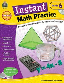 Instant Math Practice, Grade 6
