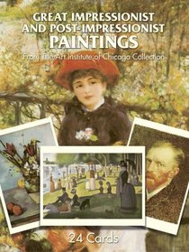 Great Impressionist and Post-Impressionist Paintings : From The Art Institute of Chicago Collection (Card Books)