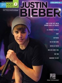 Justin Bieber -  Pro Vocal Songbook & CD For Male Singes Volume 64 (Hal Leonard Pro Vocal)
