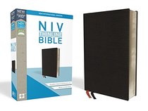 NIV, Thinline Bible, Bonded Leather, Black, Red Letter Edition, Comfort Print