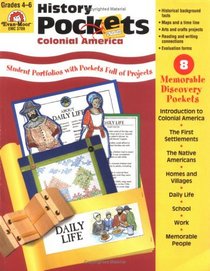 History Pockets, Colonial America, Grades 4-6 (History Pockets)