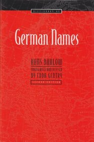 Dictionary of German Names