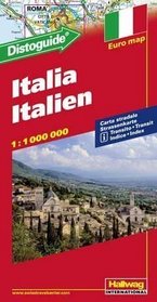 Italia Italien: Distoguide, Euro Map (Road Map)
