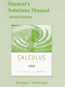 Student's Solutions Manual for Calculus and Its Applications