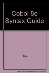 Cobol 8e Syntax Guide