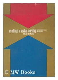 Readings in Verbal Learning: Contemporary Theory and Research