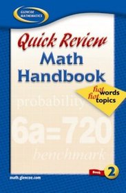 Quick Review Math Handbook: Hot Words, Hot Topics, Book 2, Student Edition