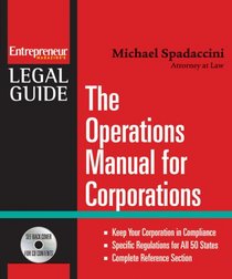 The Operations Manual for Corporations (Entrepreneur Legal Guides)