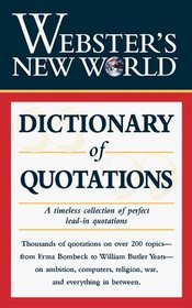 Webster's New World Dictionary of Quotations (Webster's New World)
