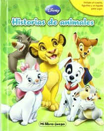 Disney Libros Historias de Animales (Incluye: 1 Cuento, 12 Figuritas, 1 Tapete para jugar)