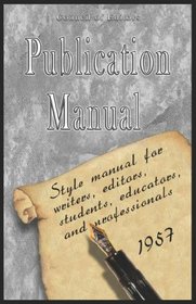 Publication Manual Of The American Psychological Association Special Edition
