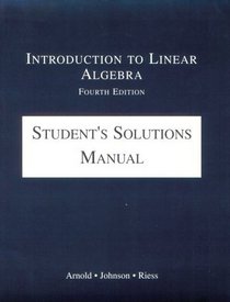 Introduction to Linear Algebra: Student's Solutions Manual