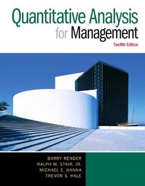 Instructor's Solution Manual Quantitative Analysis for Management