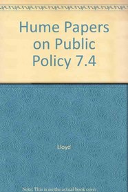 Hume Papers on Public Policy 7.4