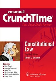 Emanuel CrunchTime: Constitutional Law, Twelfth Edition