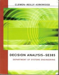 Decision Analysis--SE385 (Department of System Engineering)