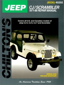 Jeep CJ/Scrambler 1971-86 (Chilton's Total Car Care Repair Manual)