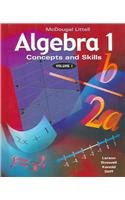 Algebra 1: Concepts and Skills Volume 1