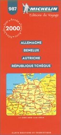 Michelin Germany/Austria/Benelux/Czech Republic Map No. 987 (Michelin Maps & Atlases)