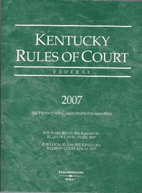 Kentucky FEDERAL Rules of Cour 2007