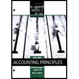 Accounting Principles, , Problem Solving Guide
