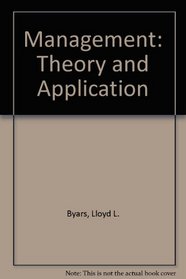 Management: Theory and Application