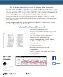 NIV, Journal the Word Reference Bible, Leathersoft, Gold/Gray, Red Letter Edition, Comfort Print: Let Scripture Explain Scripture. Reflect on What You Learn.