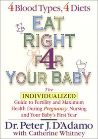 Eat Right For Your Baby : The Individualized Guide to Fertility and Maximum Health During Pregnancy, Nursing, and Your Baby's First Year