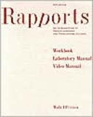 Workbook/ Lab/Video Manual: Used with ...Walz-Rapports: An Introduction to French Language and Francophone Culture