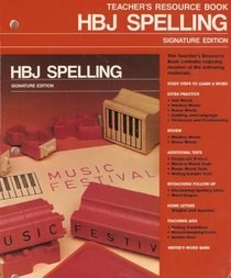 HBJ Spelling: Teacher's Resource Book, Grade 4, Signature Edition (Orange 4)